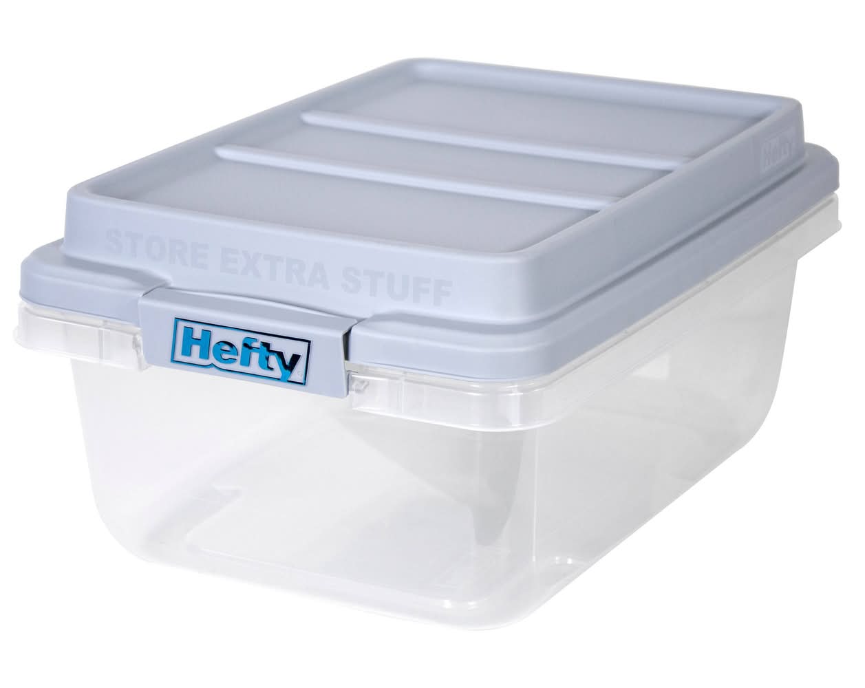 Hefty Plastic Storage Bin With Hi Rise Stackable Lid