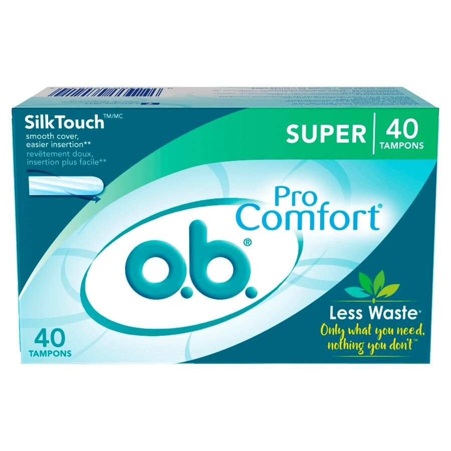 O.B. Pro Comfort Tampons, Super Absorbency