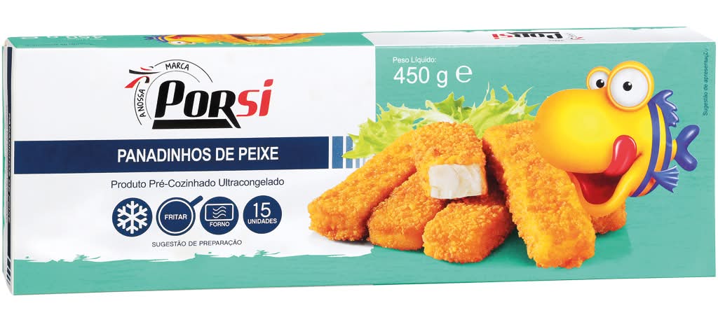 PorSi - 15 panadinhos de peixe, embalagem de 450g