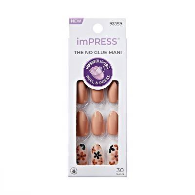 imPRESS As It Was Fake Nails, Neutral/Green (30 ct)