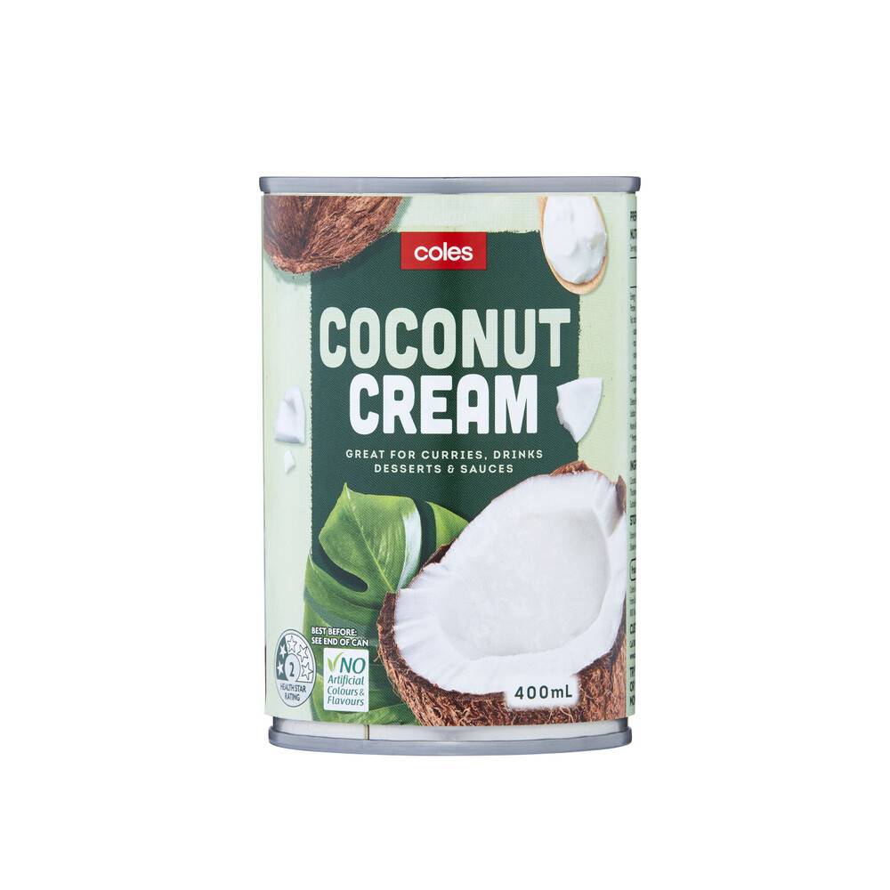 Coles Coconut Cream 400ml