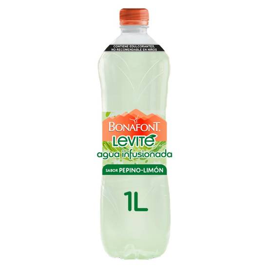Bonafont levité agua infusionada sabor pepino limón (botella 1 l)