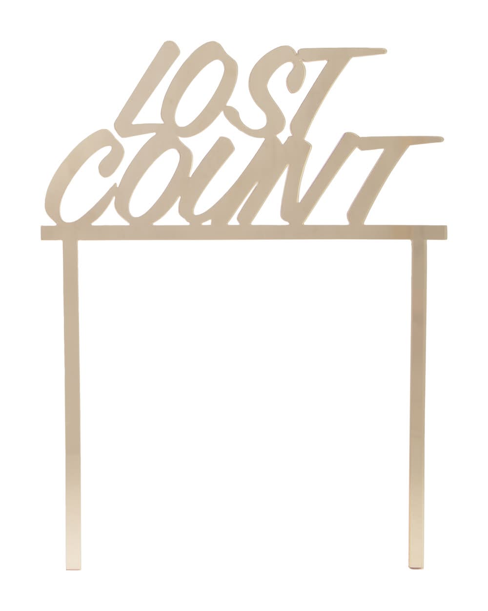 Lost Count Cake Topper