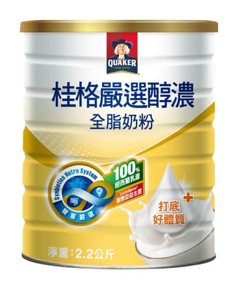桂格嚴選醇濃全脂奶粉 2200g <2200g克 x 1 x 1Bag包>