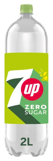 7UP Lemon-Lime, Zero Sugar Soft Drink (2L)