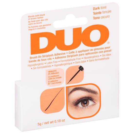 Duo Dark Tone Brush-On Striplash Eyelash Adhesive (0.2 oz)