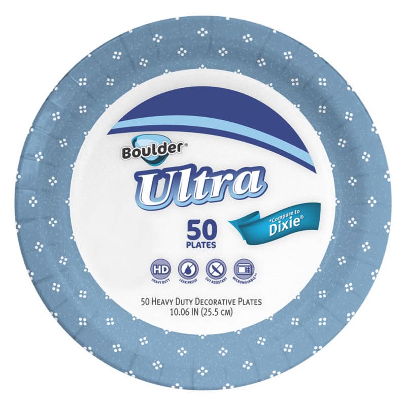 Boulder Canyon Ultra Heavy Duty Decorative Plates, 10.06 in (50 ct)