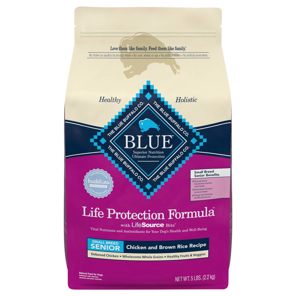 Blue Buffalo Life Protection Formula Dog Food, Chicken and Brown Rice (5 lbs)