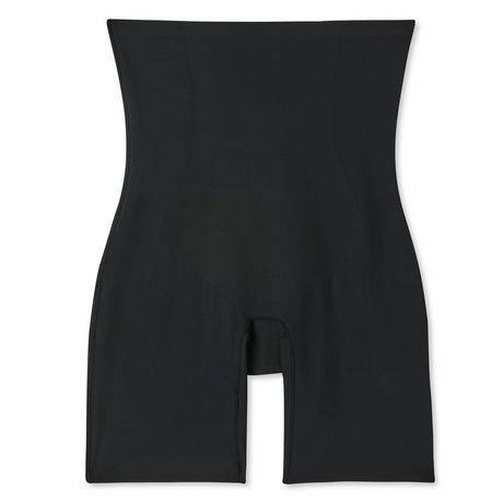 George Women''s High-Waisted Mid-Thigh Short (Color: Black, Size: Xl)