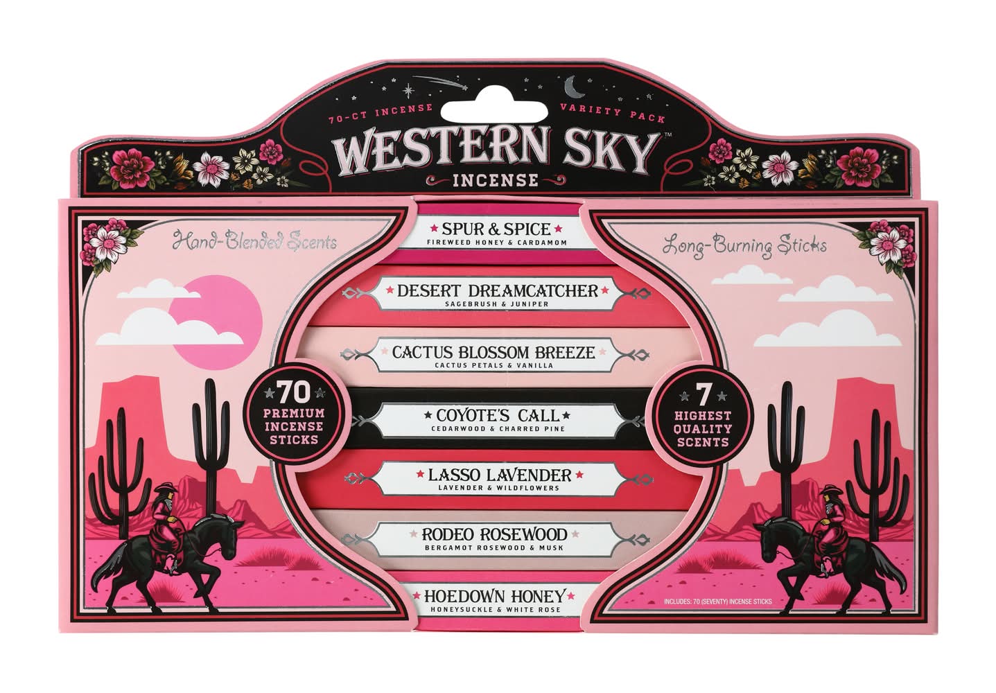 Western Sky Incense Variety 70-Count Pack Western Sky