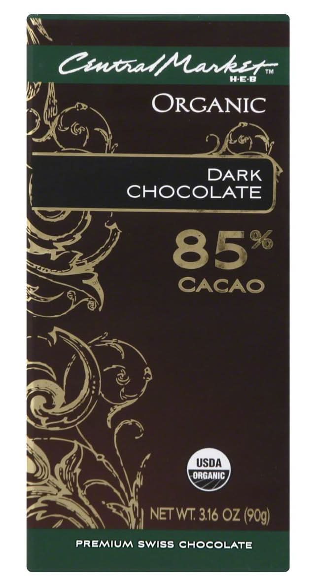 Central Market · Chocolate oscuro 85% cacao (90 g)