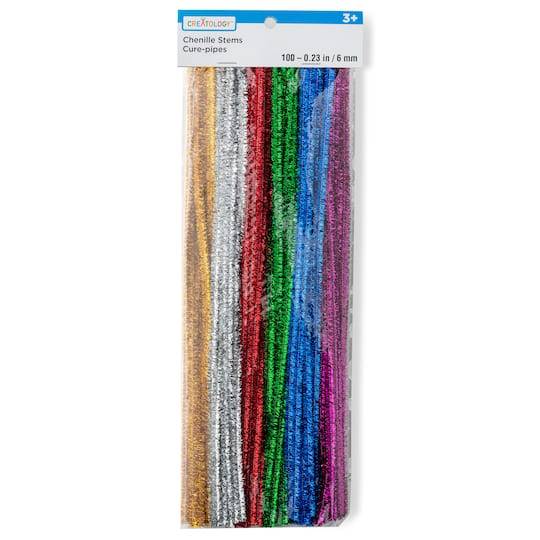 Glitter Chenille Pipe Cleaners, 100Ct. By Creatology