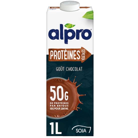 Alpro - Boisson végétale soja chocolat protéinée (1 L)