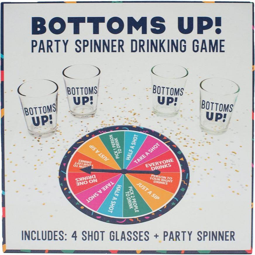 Party City Bottoms Up Party Spinner Drinking Game