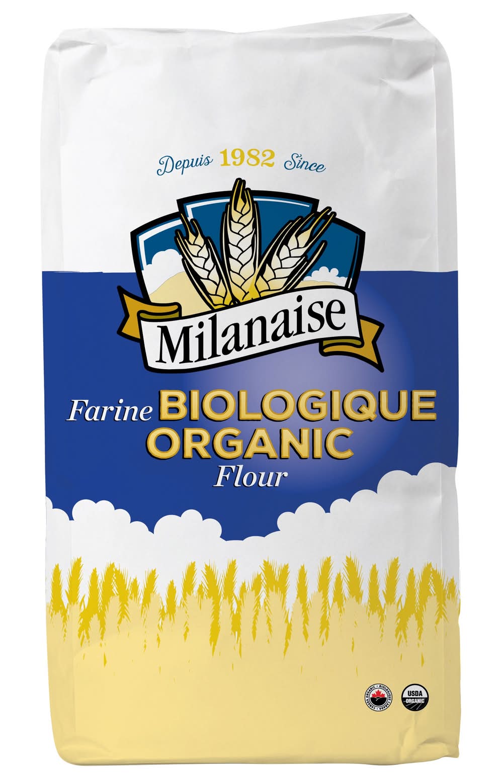 Milanaise - Farine Biologique, 11,34 Kg / Milanaise Organic Flour, 11.34 Kg