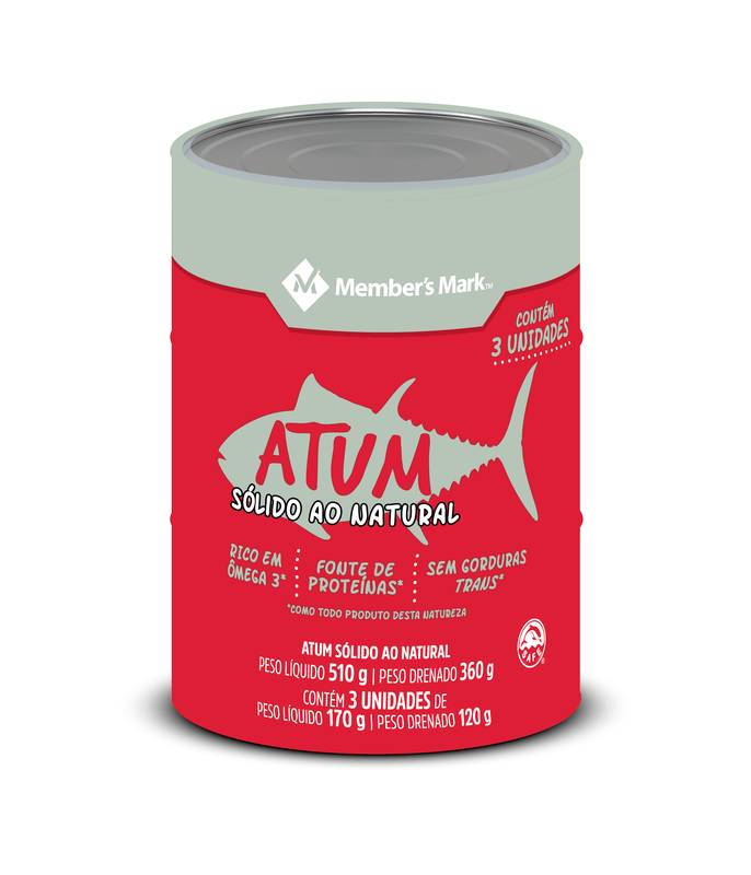 Member's mark  atum sólido ao natural (3 ct)