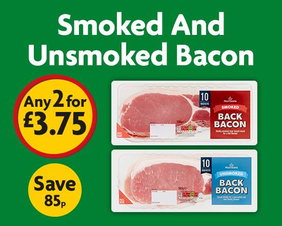 2 for £3.75 - Bacon 300g