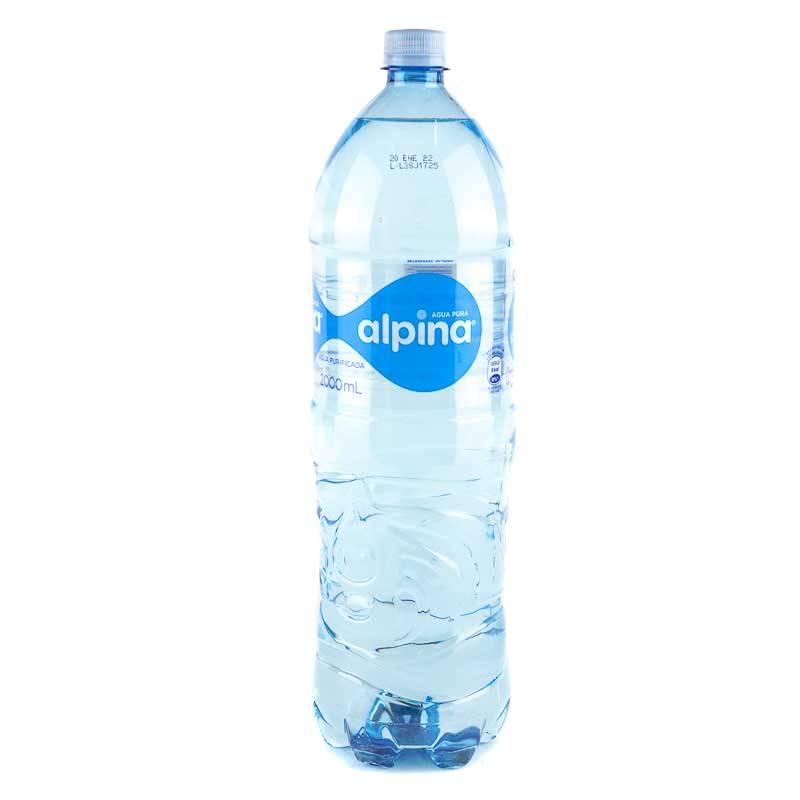 Alpina Agua Botella Tapa Rosca 2000 Ml