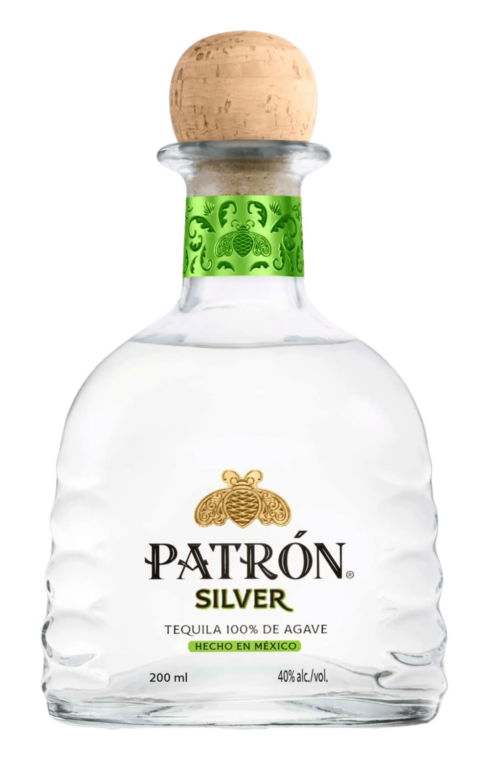 PATRÓN 100% De Agave Silver Tequila (200 ml)