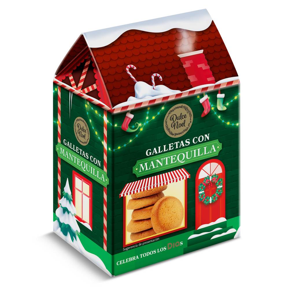 Galletas Con Mantequilla Dulce Noel Dia Caja 125 G