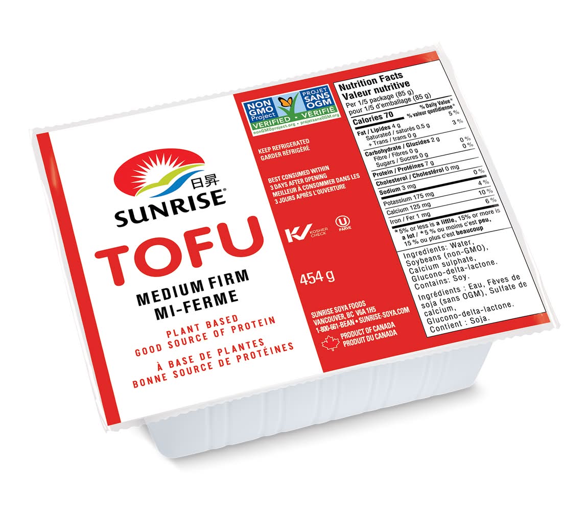 Sunrise Medium Firm Tofu (454 g)