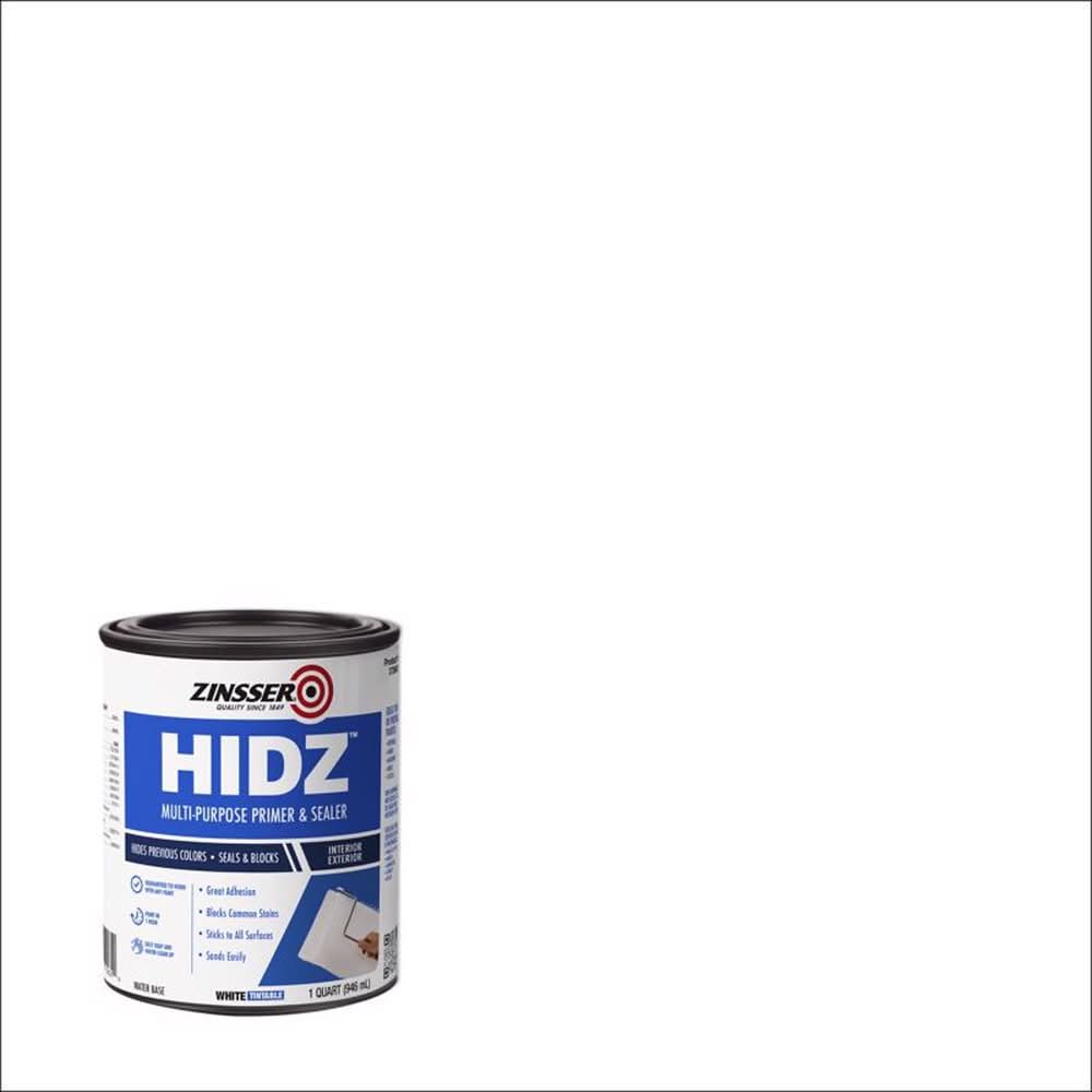 Zinsser Hidz White Flat Water-Based Primer And Sealer 1 Qt
