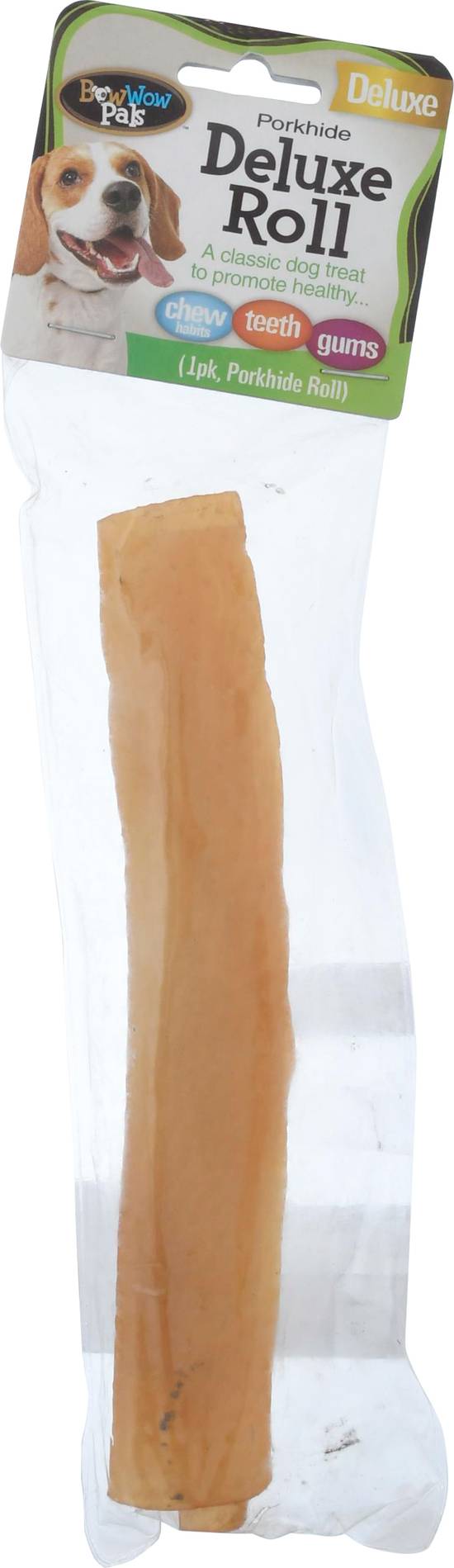 Bow Wow Pals Deluxe Porkhide Roll Dog Treat