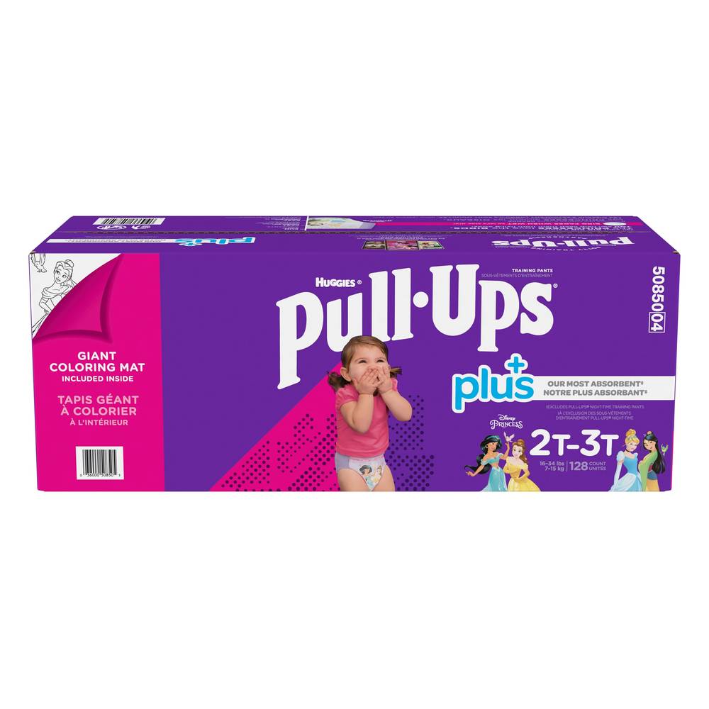 Huggies Pull-Ups Plus Sous-Vêtements D’Entrainement (2T-3T) (128 unités)