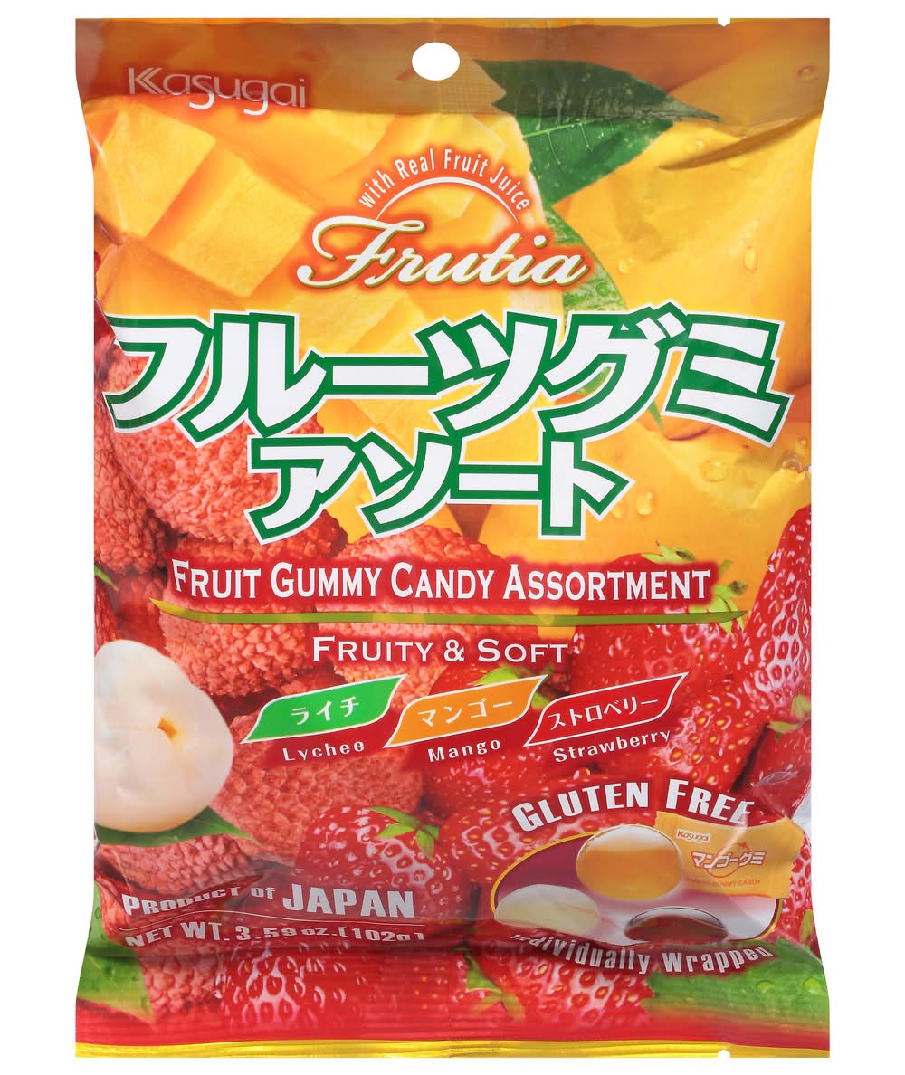 Kasugai Fruit & Soft Gummy Candy Assortment (3.6 oz)
