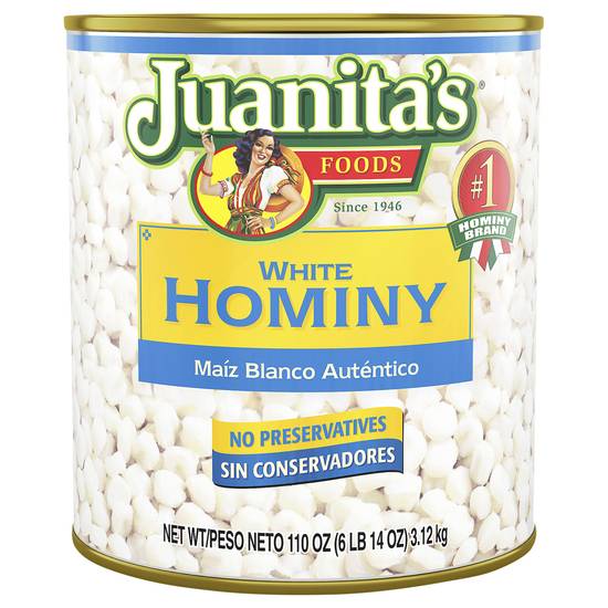 Juanita's White Hominy (104.9 oz)