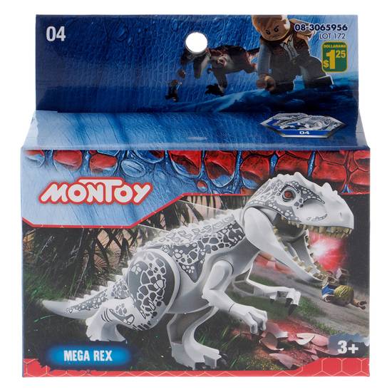 Montoy Assorted Plastic Dinosaur Block (##)