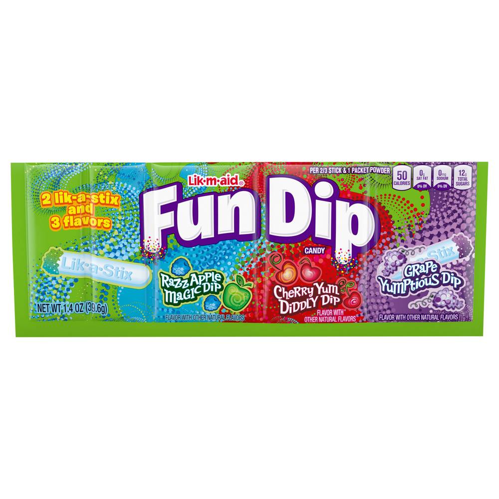 Link-m-aid Fun Dip 3 Flavors (1.4 oz)