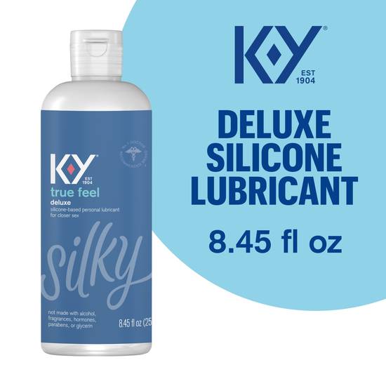 K-Y True Feel Premium Silicone Lubricant, 8.45 OZ