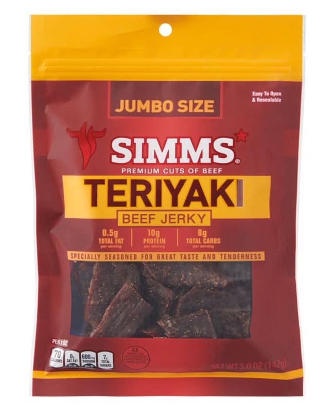 Simms Teriyaki Beef Jerky (5 oz)