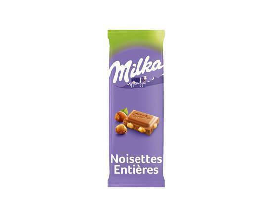 Tablette Chocolat au Lait Noisette MILKA - Tablette de 100g