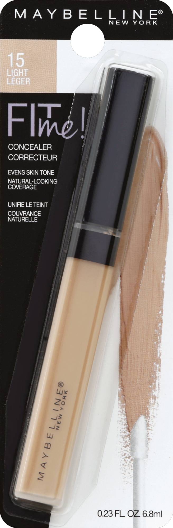 Maybelline Fit Me Concealer, 15 Light (0.23 fl oz)