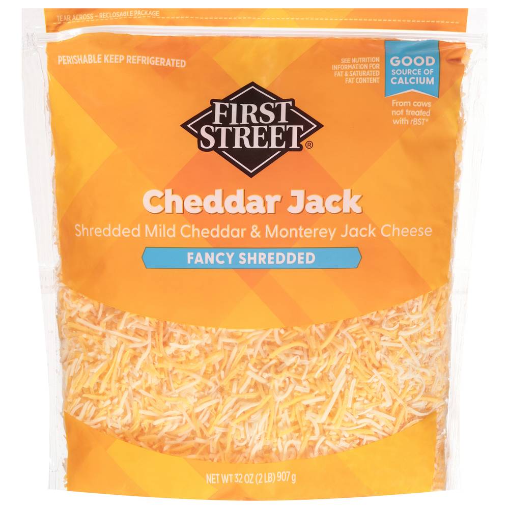 First Street Shredded Cheddar Jack Cheese (32 oz)