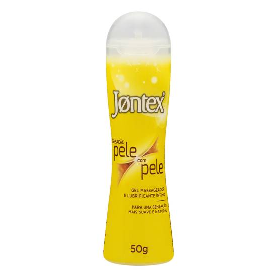 Jontex gel massageador e lubrificante íntimo sensação pele com pele (50 g)