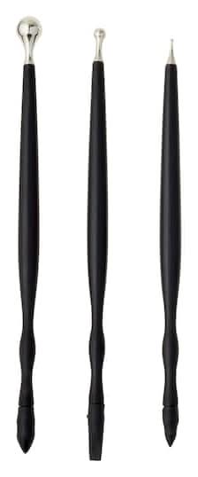 Sculpey Dual End Detail Clay Tools, Black (3 ct)