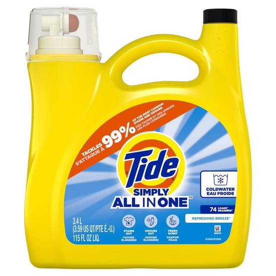 Tide Simply All in One Refreshing Breeze Detergent (3.4 L)
