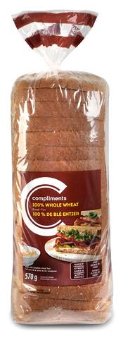 Compliments Bread Whole Wheat 570 G