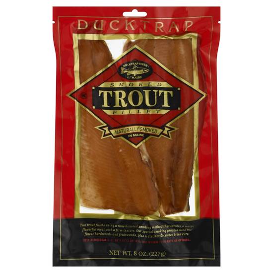 Ducktrap Naturally Smoked Trout Fillet (8 oz)