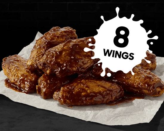 8 BBQ Chicken Wings