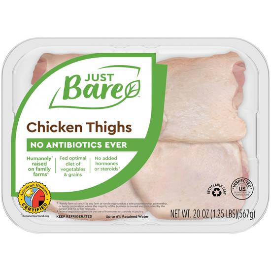 Just Bare - Just Bare, Chicken Thighs (36 oz), Shop
