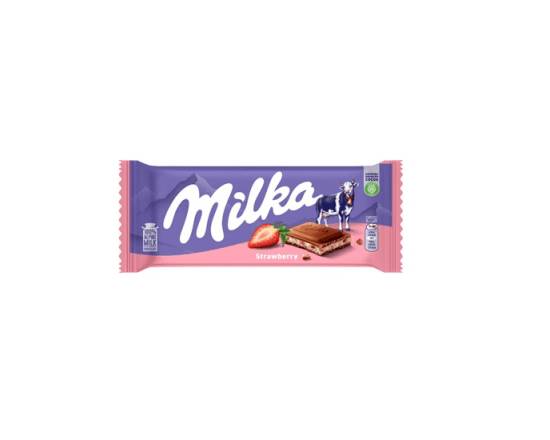 Milka chocolate (fresa) (100 g)