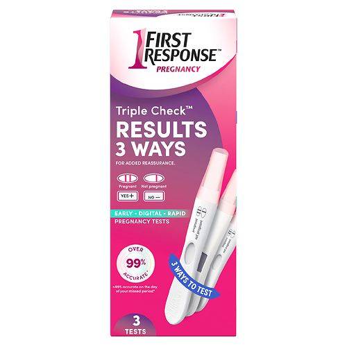 First Response Triple Check Pregnancy Test - 3.0 ea