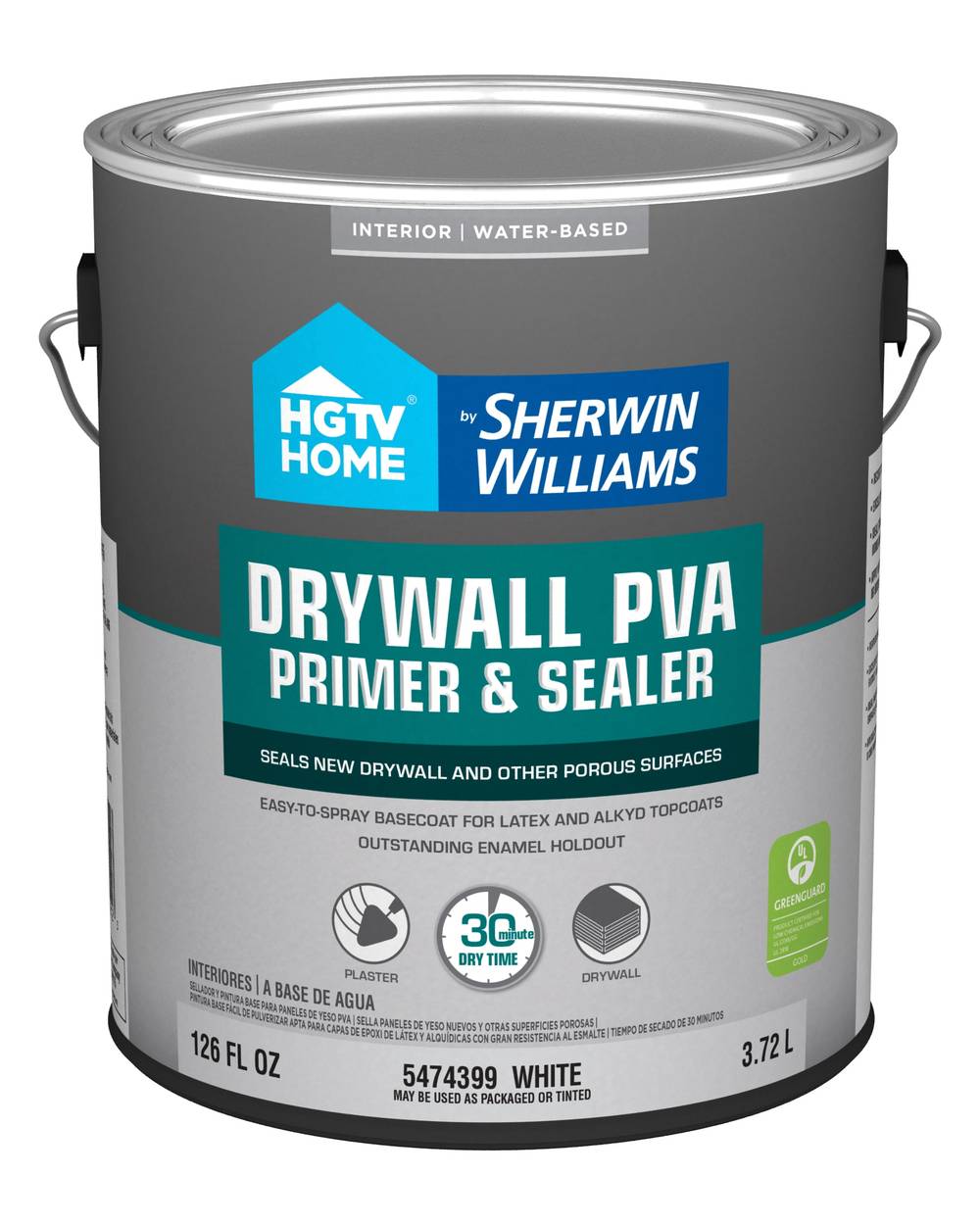 HGTV HOME by Sherwin-Williams Drywal PVA Interior Drywall Water-based Wall and Ceiling Primer (1-Gallon) | HP5474399-16