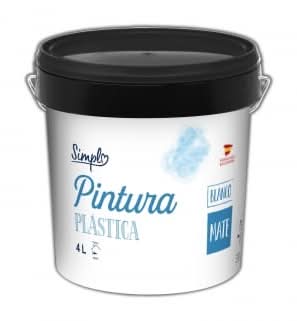 Pintura Plástica Interior Mate Blanco Simpl 4 l