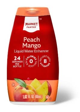 Market Pantry Liquid Water Enhancer Drops, Peach-Mango (1.62 fl oz)