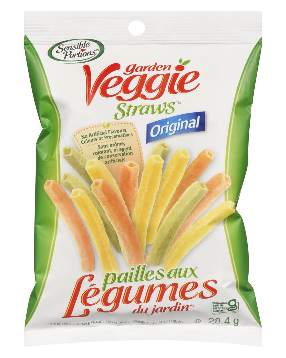 Sensible Portions Garden Veggie Straws, Original (28.4 g)
